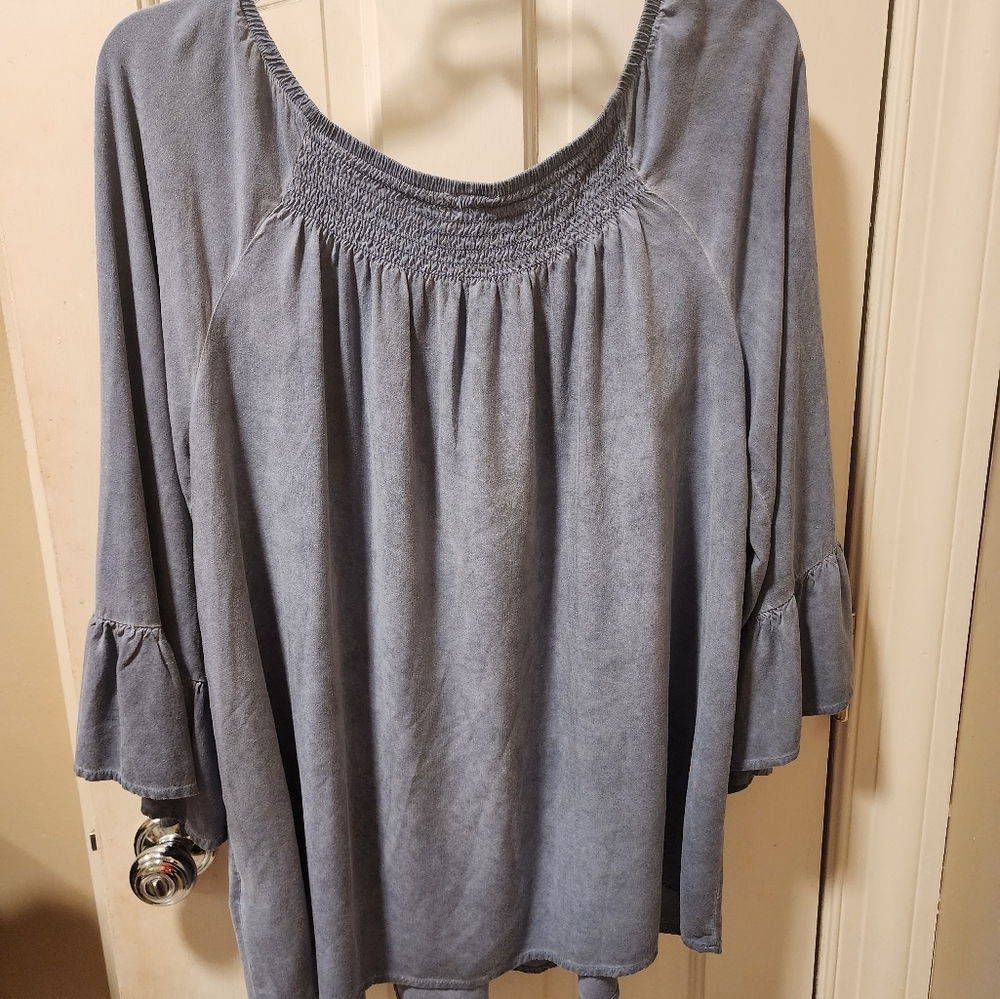 Spense Gray Top, Size Large - Picture 2 of 3
